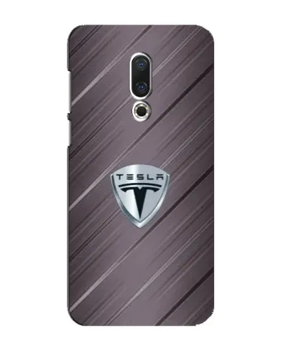 Чохол для Meizu 16 Plus з картинкою «Металева текстура Tesla»