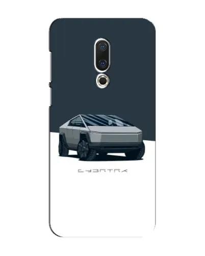 Чохол для Meizu 16 Plus з картинкою «Сріблястий Cybertruck Tesla»