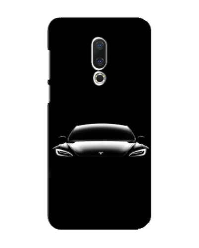 Чохол для Meizu 16 Plus з картинкою «Фари Tesla Night»