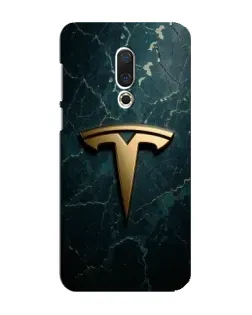 Чохол для Meizu 16 Plus з картинкою «Мармурова Tesla Gold»