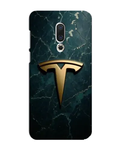 Чохол для Meizu 16 Plus з картинкою «Мармурова Tesla Gold»