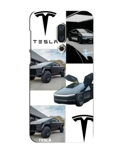 Чохол для Meizu 16 Plus з картинкою «Колаж Cybertruck Tesla»
