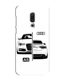 Чехол для Meizu 16 Plus с картинкой «Audi — контрастный дизайн»