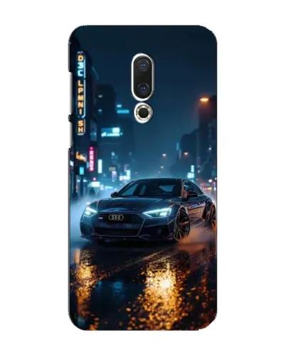 Чехол для Meizu 16 Plus с картинкой «Ночной город и Audi» Чехол для Meizu 16 Plus с картинкой «Ночной город и Audi»