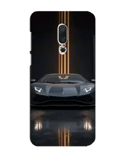Чохол для Meizu 16 Plus з картинкою «Lamborghini золоті лінії»