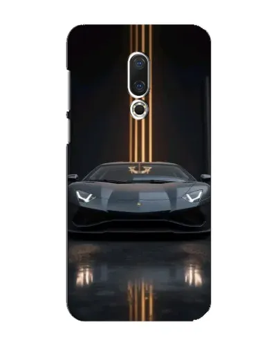 Чохол для Meizu 16 Plus з картинкою «Lamborghini золоті лінії»