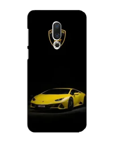 Чохол для Meizu 16 Plus з картинкою «Lamborghini жовтий акцент»