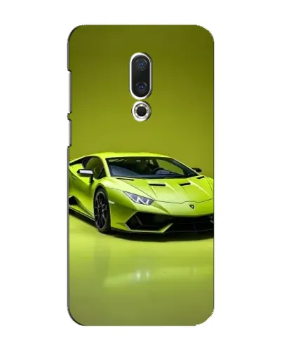 Чохол для Meizu 16 Plus з картинкою «Салатовий Lamborghini Huracan»