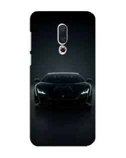 Чохол для Meizu 16 Plus з картинкою «Чорний Lamborghini Aventador»