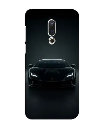 Чохол для Meizu 16 Plus з картинкою «Чорний Lamborghini Aventador»