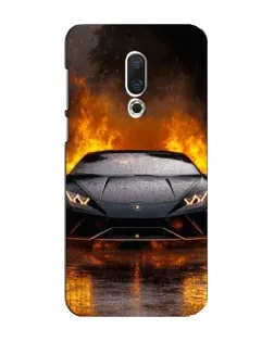 Чохол для Meizu 16 Plus з картинкою «Lamborghini у вогні»