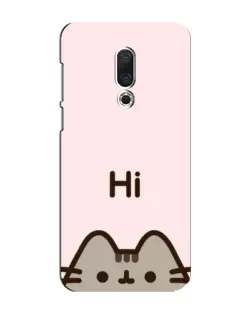 Чехол для Meizu 16 Plus с картинкой «Пушин говорит Hi»