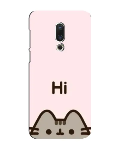 Чехол для Meizu 16 Plus с картинкой «Пушин говорит Hi»
