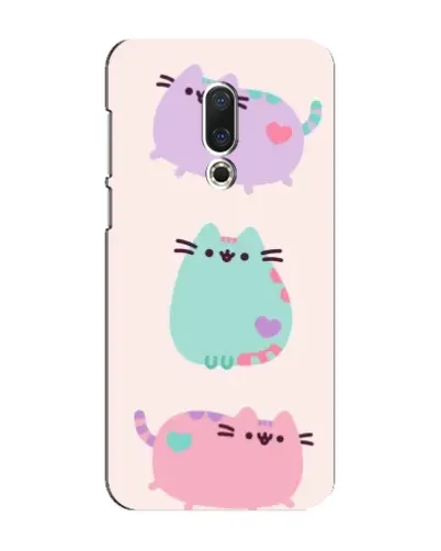 Чехол для Meizu 16 Plus с картинкой «Pusheen трио»