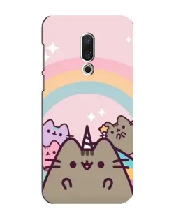 Чехол для Meizu 16 Plus с картинкой «Единорог Pusheen»