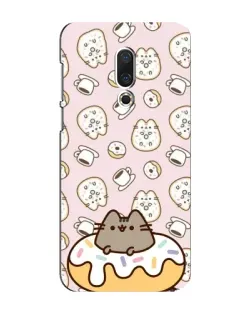 Чехол для Meizu 16 Plus с картинкой «Пушин на пончике»