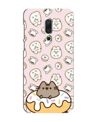 Чехол для Meizu 16 Plus с картинкой «Пушин на пончике»