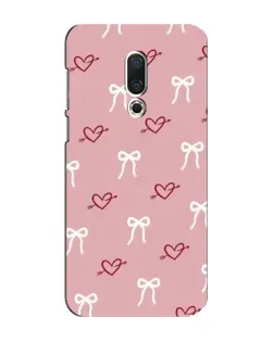 Чехол для Meizu 16 Plus с картинкой «Сердца и банты»