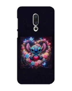Чехол для Meizu 16 Plus с картинкой «Stitch в цветах»