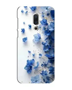 Чохол для Meizu 16 Plus з картинкою «Блакитний квітковий каскад»