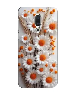 Чохол для Meizu 16 Plus з картинкою «Білі сухоцвіти»