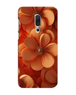 Чохол для Meizu 16 Plus з картинкою «Помаранчева макро квітка»