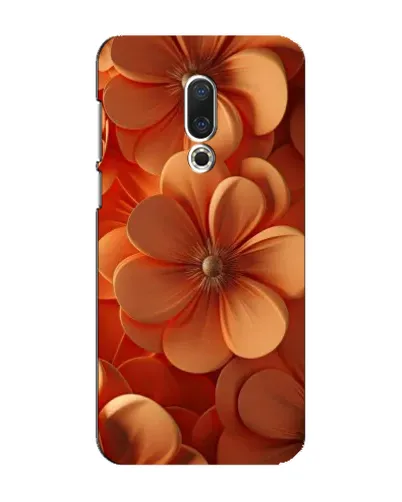 Чохол для Meizu 16 Plus з картинкою «Помаранчева макро квітка»