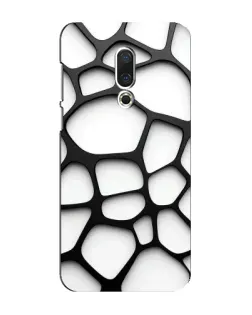 Чохол для Meizu 16 Plus з картинкою «Біла об'ємна сітка»