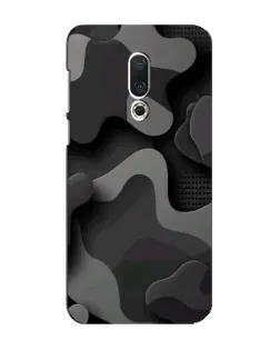 Чохол для Meizu 16 Plus з картинкою «Темний абстрактний камуфляж»