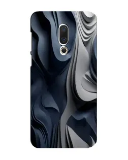 Чохол для Meizu 16 Plus з картинкою «Об'ємні сині складки»