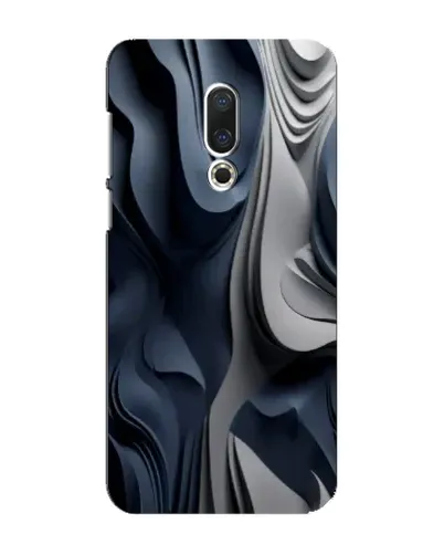 Чохол для Meizu 16 Plus з картинкою «Об'ємні сині складки»