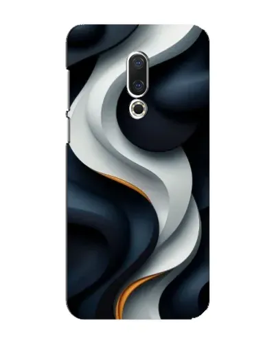 Чохол для Meizu 16 Plus з картинкою «Об'ємні чорно-білі стрічки»