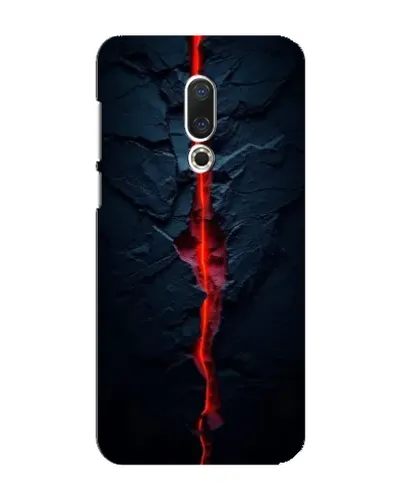 Чохол для Meizu 16 Plus з картинкою «Червона лавова тріщина»