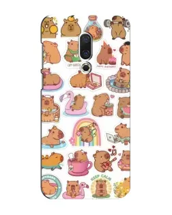 Чохол для Meizu 16 Plus з картинкою «Капібари набір»