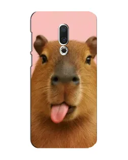 Чохол для Meizu 16 Plus з картинкою «Капібара з язиком»