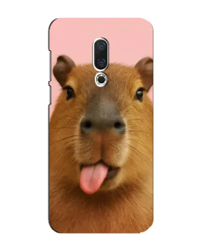 Чохол для Meizu 16 Plus з картинкою «Капібара з язиком»