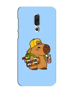 Чохол для Meizu 16 Plus з картинкою «Капібара на скейті»