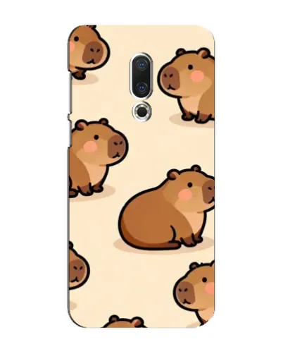 Чохол для Meizu 16 Plus з картинкою «Паттерн милих капібар»