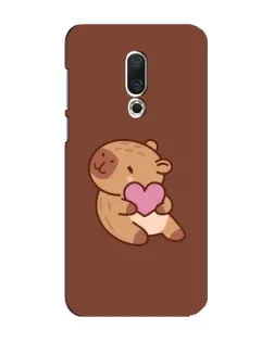 Чохол для Meizu 16 Plus з картинкою «Капібара з серцем»