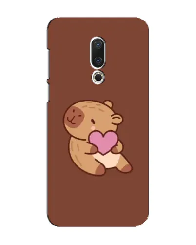 Чохол для Meizu 16 Plus з картинкою «Капібара з серцем»