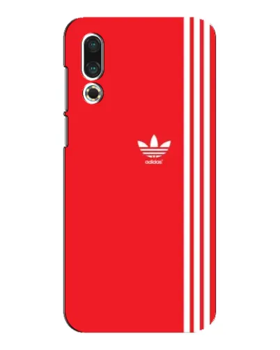 Чехол для Meizu 16s с картинкой «Красный минимализм Adidas»
