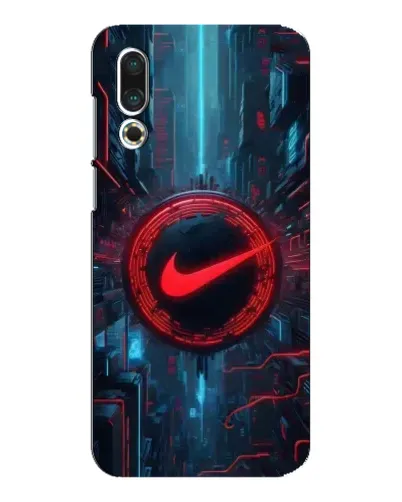 Чехол для Meizu 16s с картинкой «Техногенный стиль Nike»