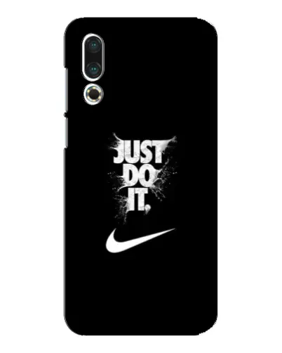 Чехол для Meizu 16s с картинкой «Текстовый принт Nike»