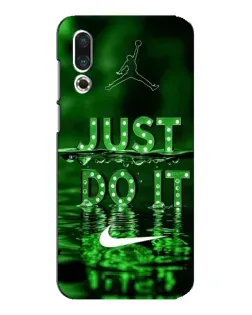 Чехол для Meizu 16s с картинкой «Зеленый неоновый Nike»