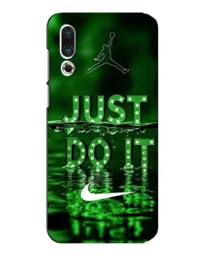 Чехол для Meizu 16s с картинкой «Зеленый неоновый Nike»