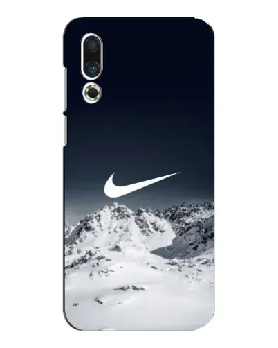 Чехол для Meizu 16s с картинкой «Nike — зимние горы»