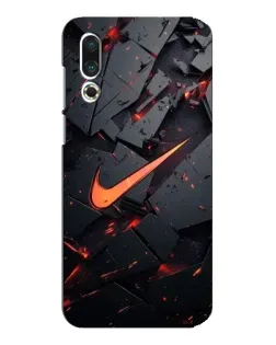 Чехол для Meizu 16s с картинкой «Nike — эффект разломов»