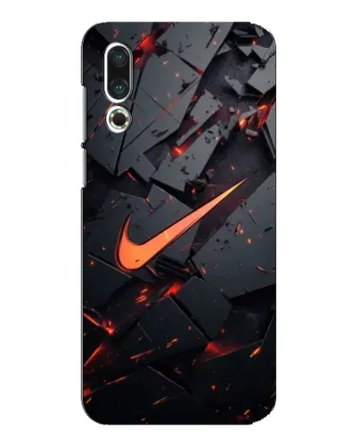 Чехол для Meizu 16s с картинкой «Nike — эффект разломов»