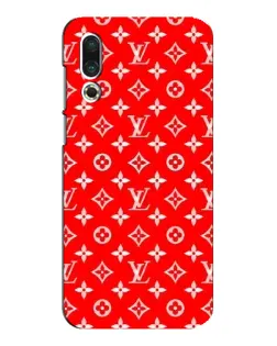 Чехол для Meizu 16s с картинкой «Яркий паттерн LV»