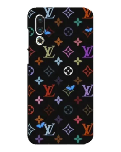 Чехол для Meizu 16s с картинкой «Цветная монограмма LV»